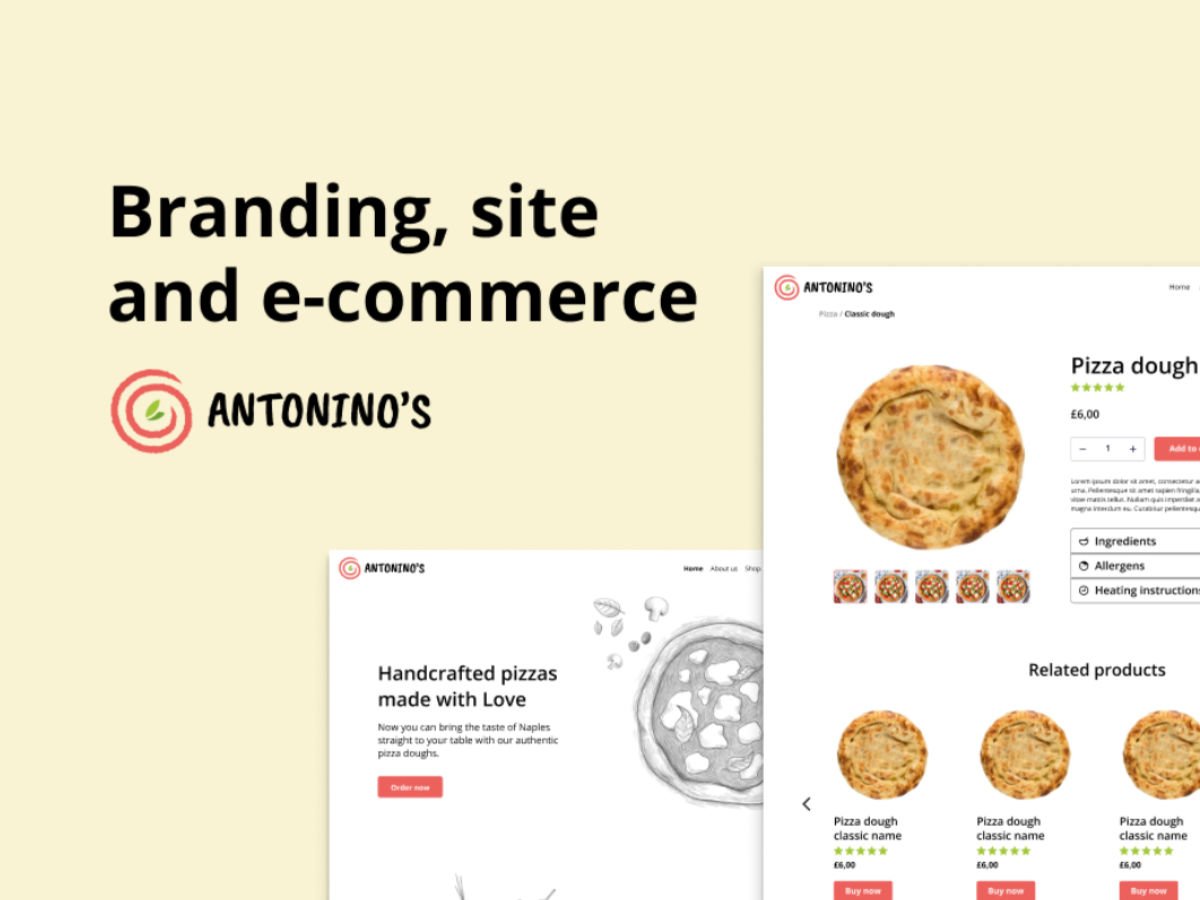 Antonino's | Brand identity, design system & e-commerce